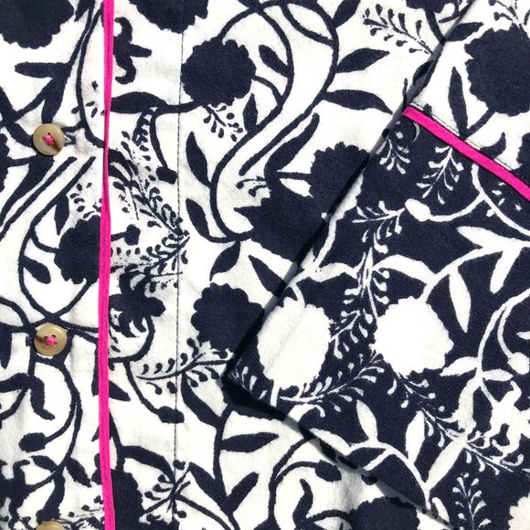 NWT Anthropologie Sweet Dreams flannel PJ top, collab with Cornelia O'Donovan - Picture 9 of 10